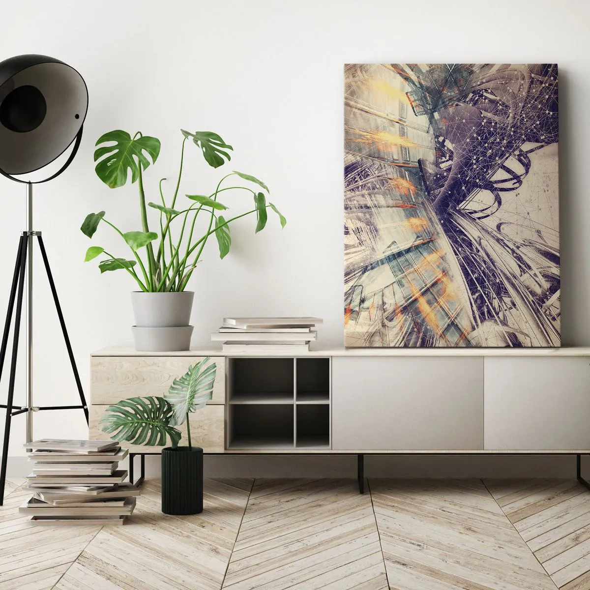 Lærredstryk - Billede på lærred - I stor hast - 50x70 cm