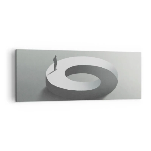 Lærredstryk - Billede på lærred - Og vær klog - 140x50 cm