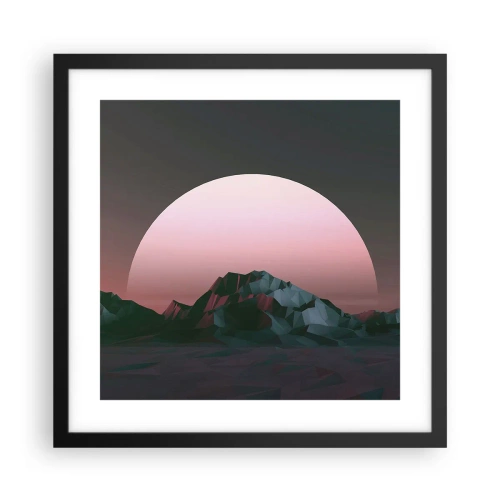 Plakat i sort ramme - I en nabogalakse - 40x40 cm