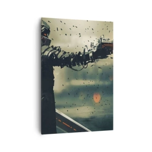 Lærredstryk - Billede på lærred - Dødeligt våben - din helt egen Terminator - 70x100 cm