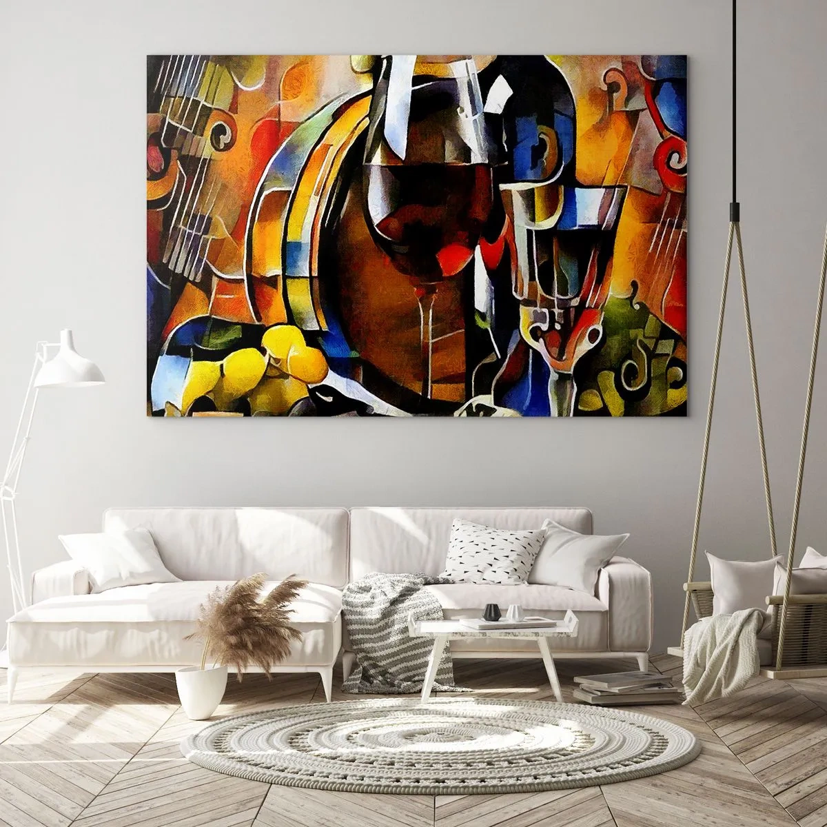 Billede på glas - Og verden bliver mere farverig - 120x80 cm