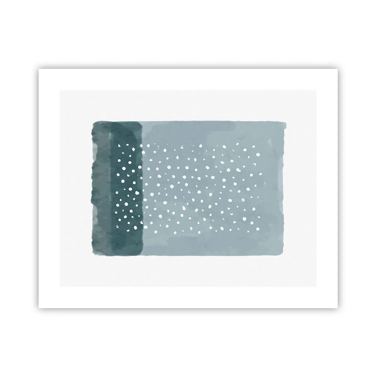 Plakat - Dyrket i blåt - 50x40 cm