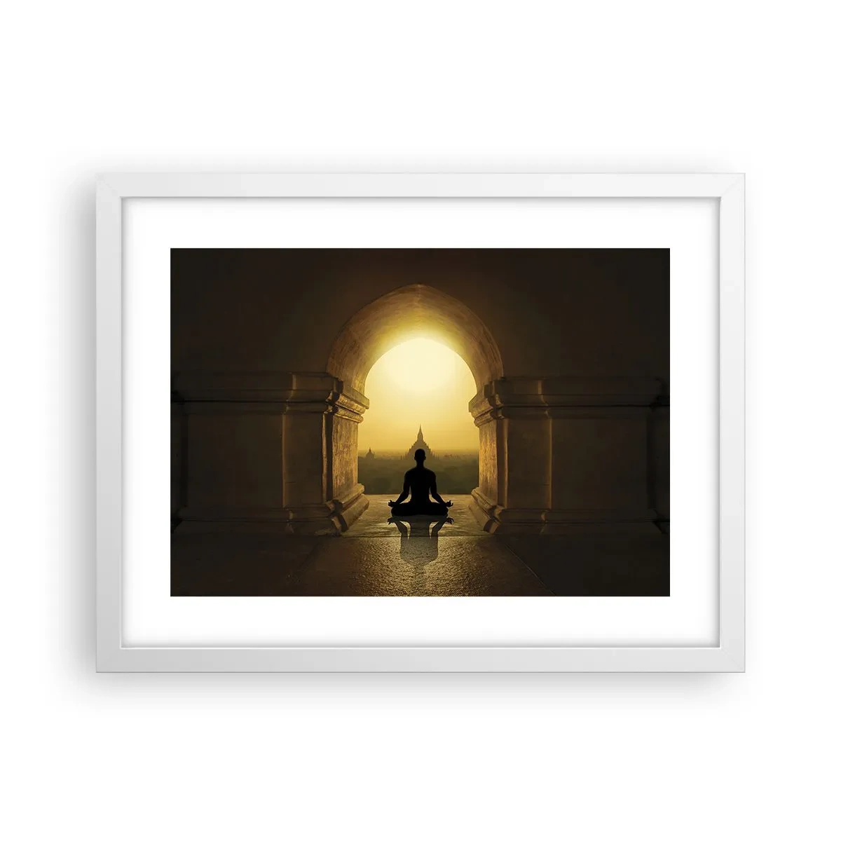 Plakat i hvid ramme - Fuldkommen harmoni - 40x30 cm