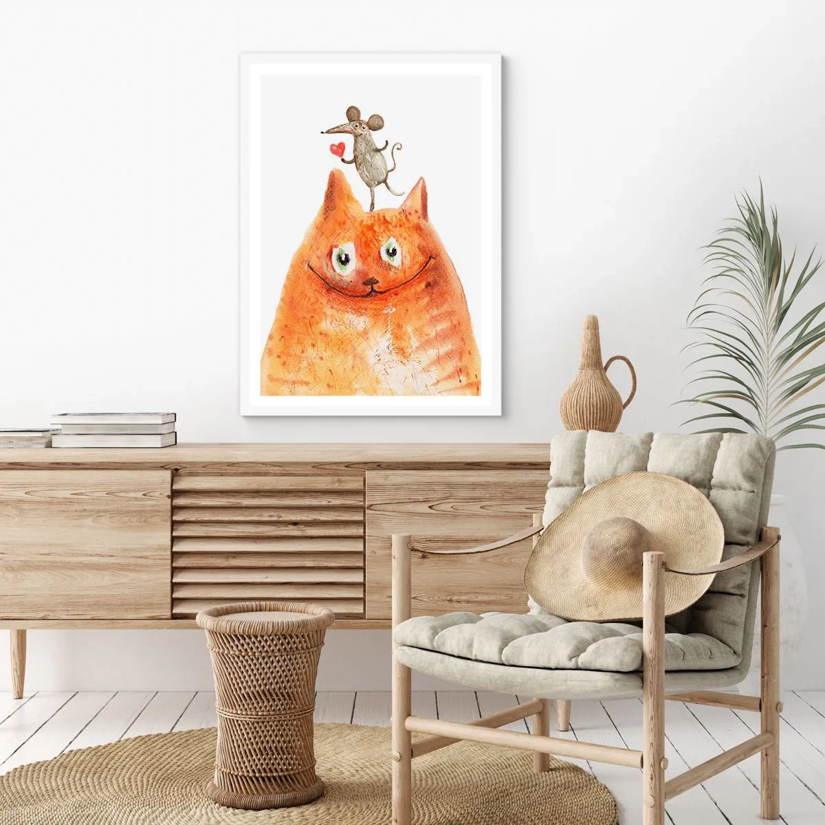 Plakat i hvid ramme - Kærlighedens paradokser - 40x50 cm