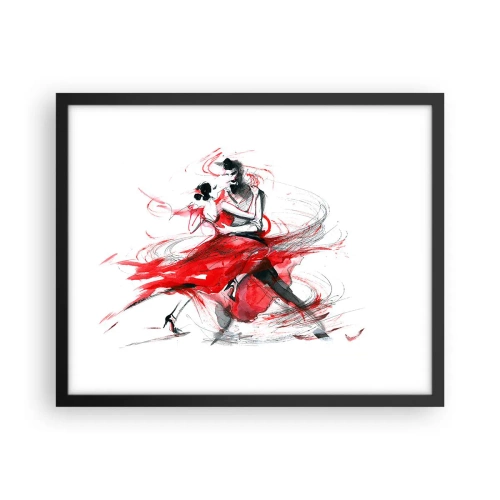 Plakat i sort ramme - Tango - passionens rytme - 50x40 cm