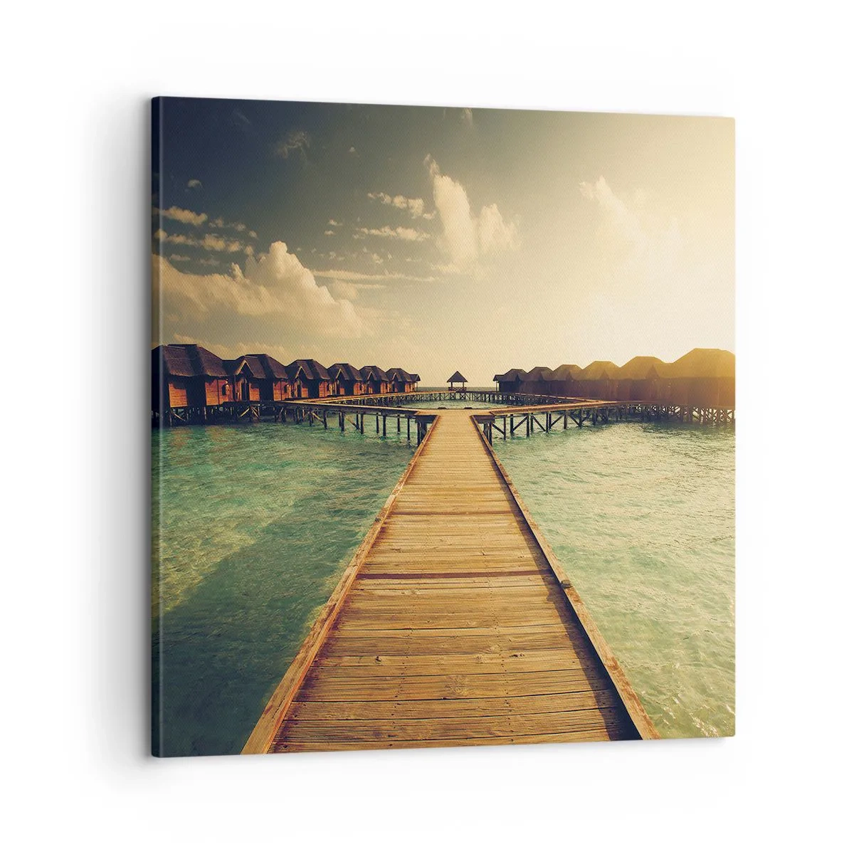 Lærredstryk - Billede på lærred - En varm invitation - 60x60 cm