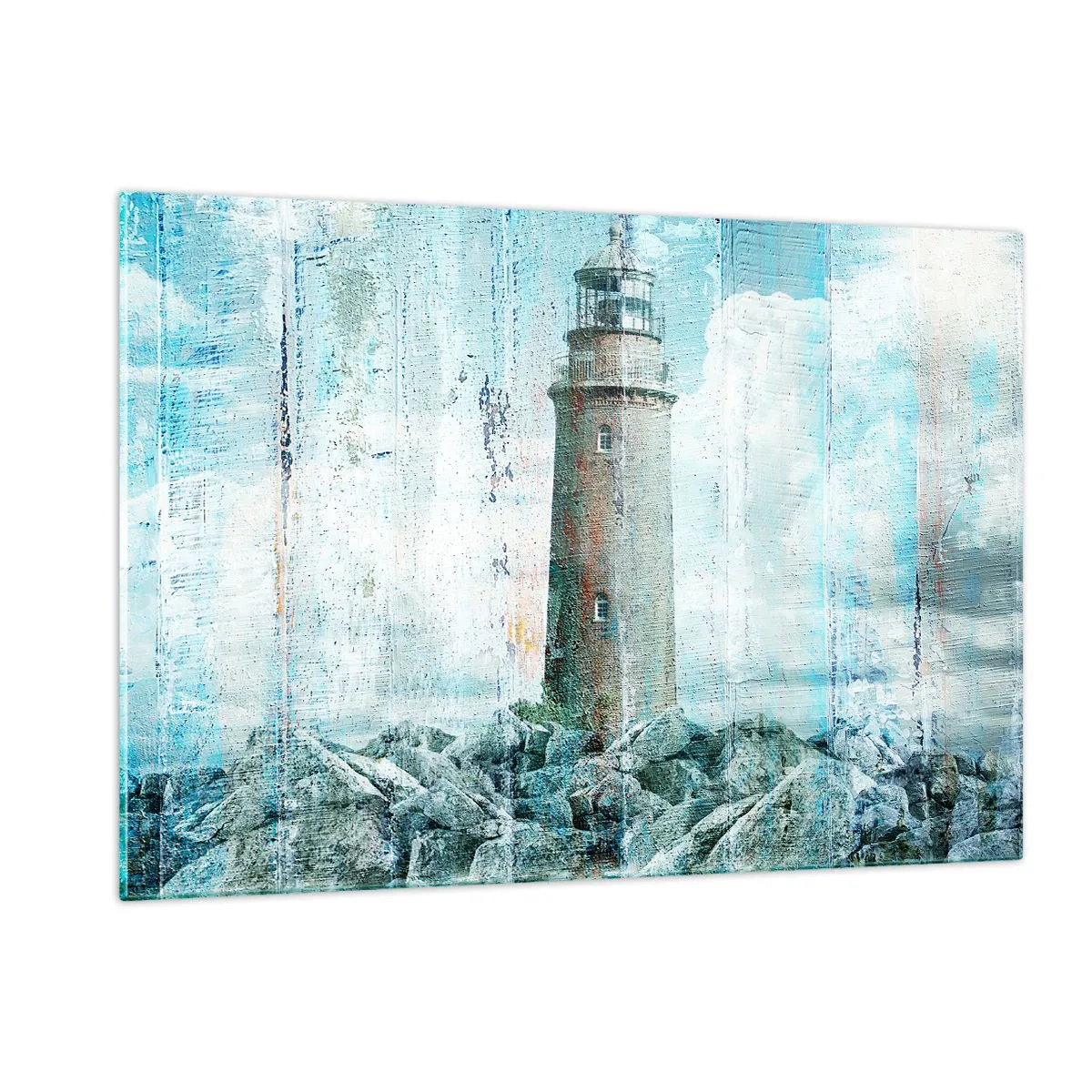 Billede på glas - På gammelt træ - 120x80 cm