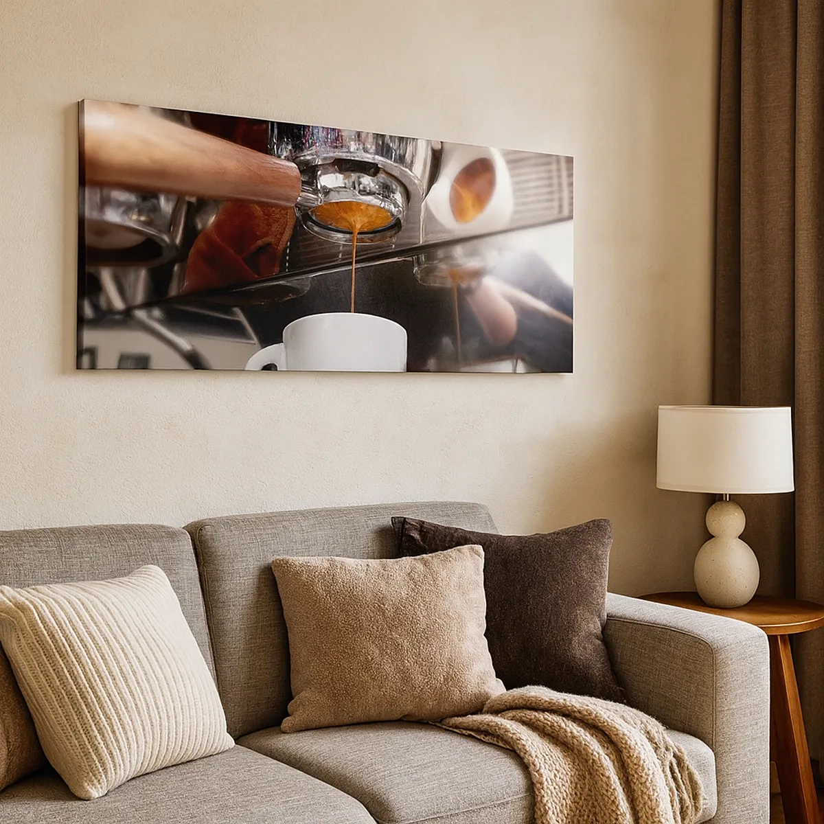 Lærredstryk - Billede på lærred - Et godt øjeblik på dagen - 30x30 cm