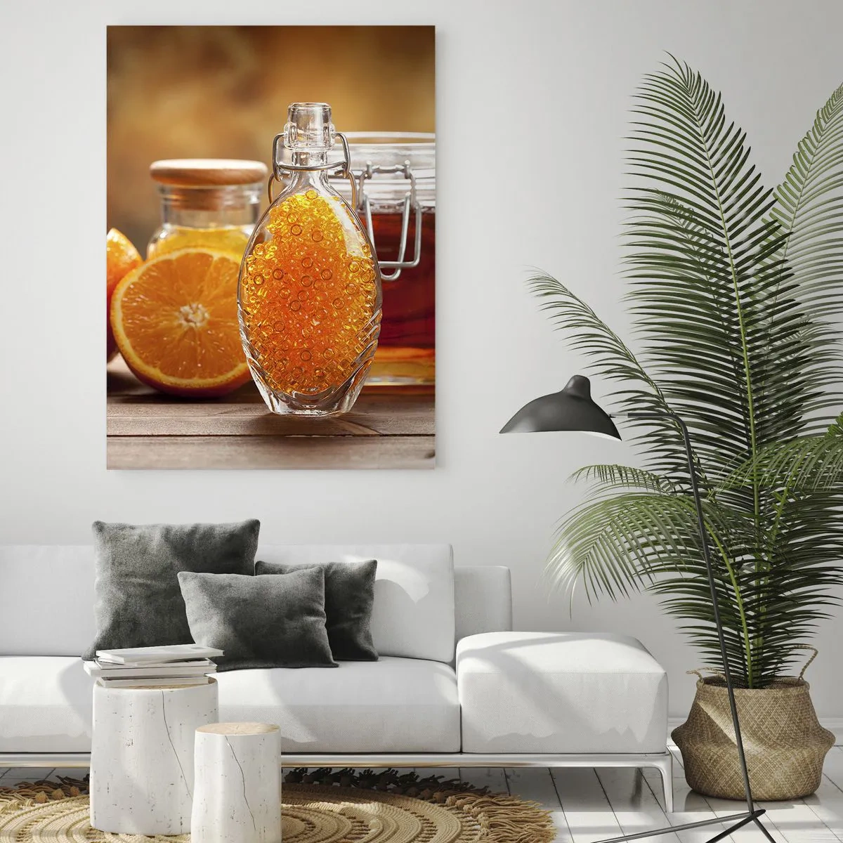 Billede på glas - Solrige smags- og aromastoffer - 70x100 cm