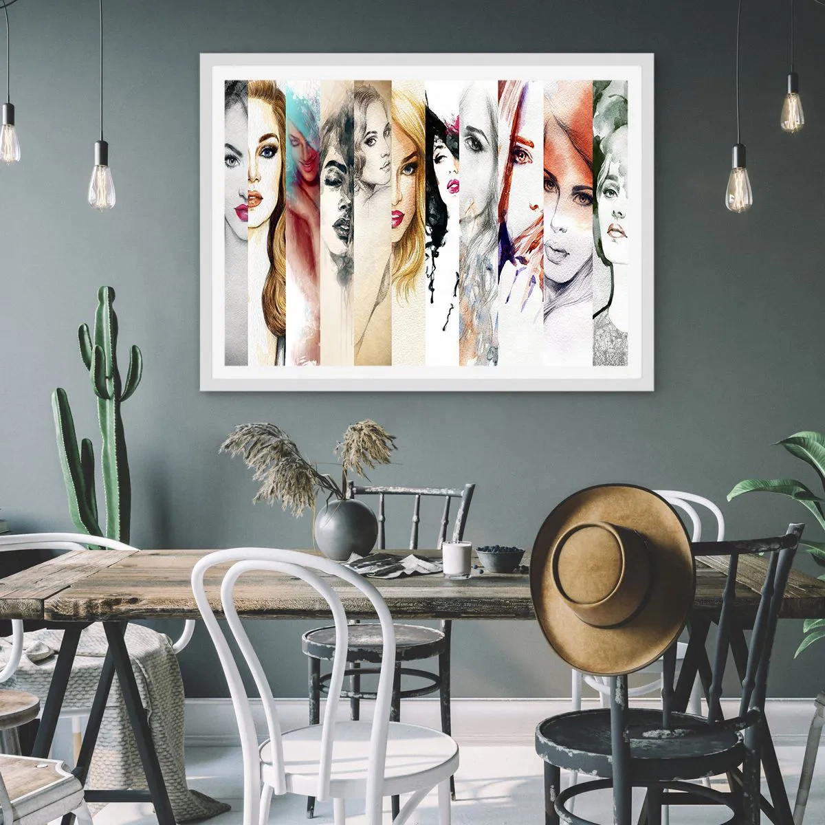 Plakat i hvid ramme - Og det er altid DIG - 91x61 cm