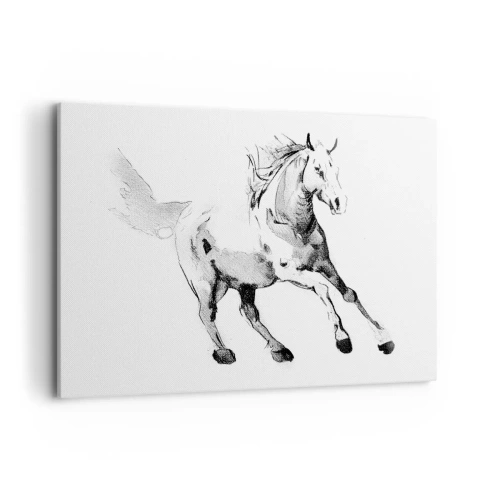 Lærredstryk - Billede på lærred - Utæmmet sjæl - 100x70 cm