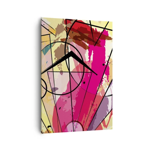 Lærredstryk - Billede på lærred - Eksplosion - 70x100 cm