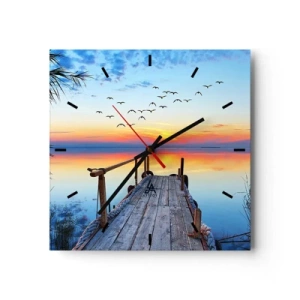 Vægur, Uret - Tid til at tage tilbage... - 40x40 cm