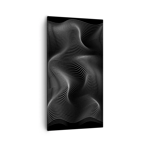 Lærredstryk - Billede på lærred - Lysets dans i rummet - 55x100 cm