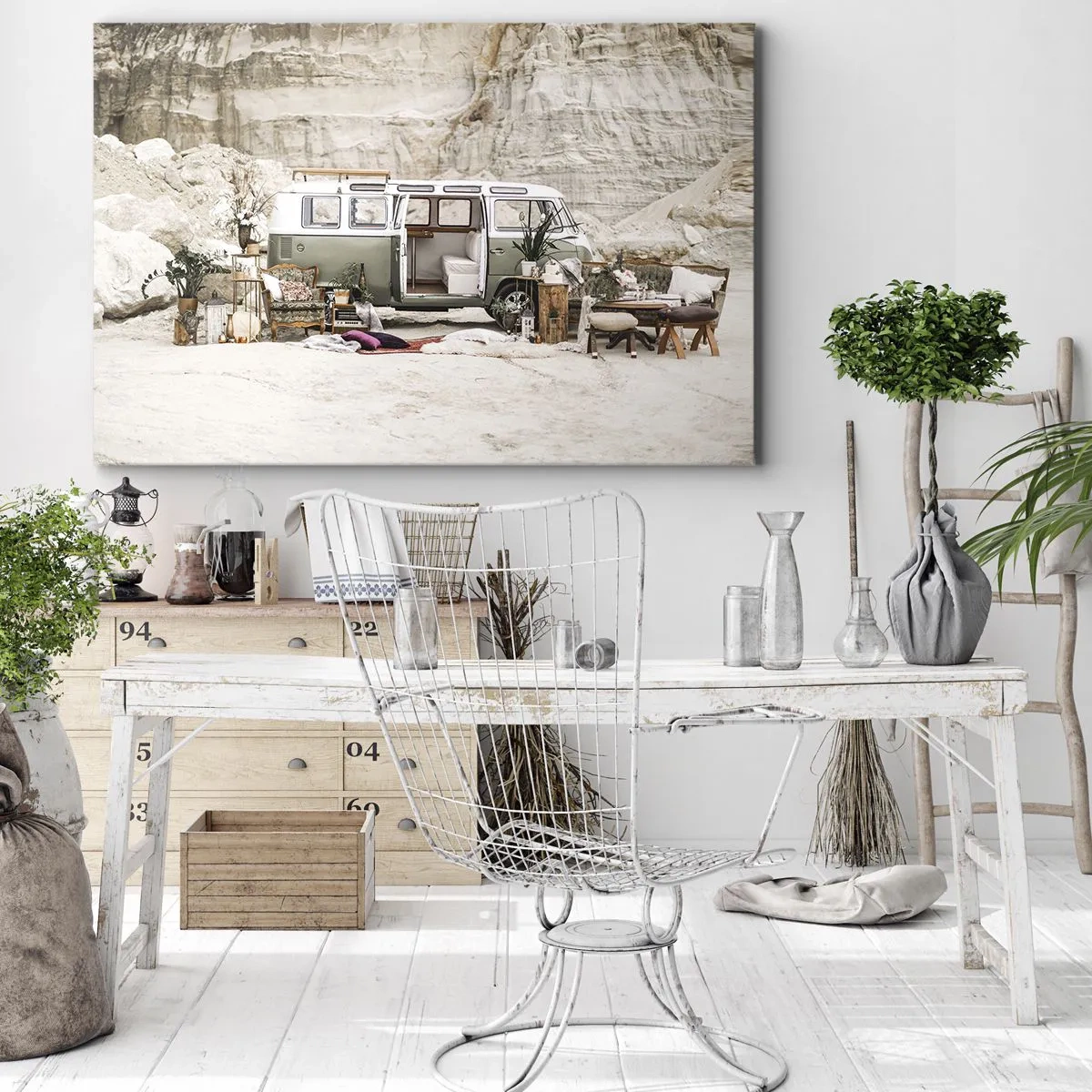 Lærredstryk - Billede på lærred - Tid til at starte rejsen - 100x70 cm