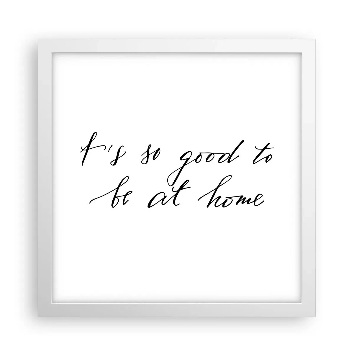 Plakat i hvid ramme - Hele sandheden - 30x30 cm