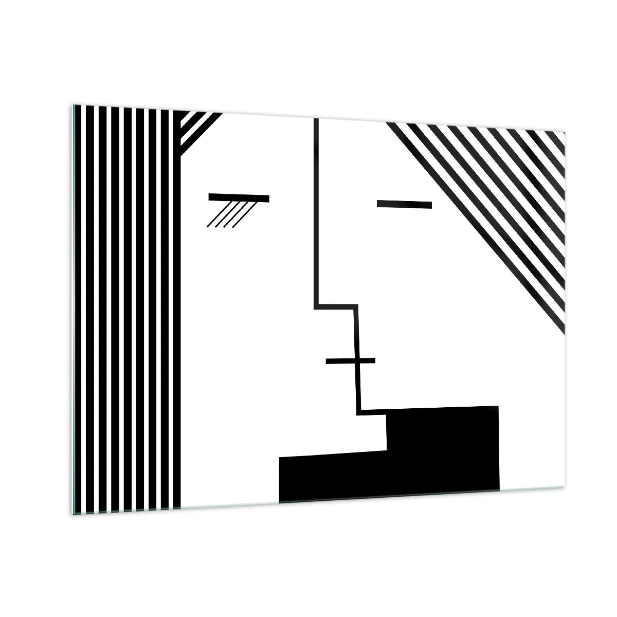 Billede på glas - Bare et kys - 100x70 cm