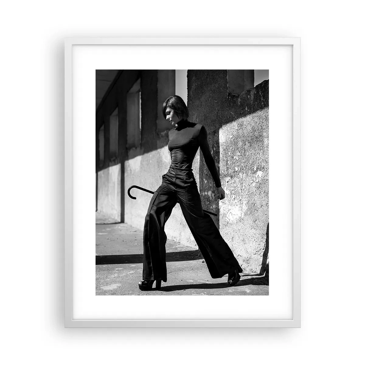 Plakat i hvid ramme -  Byens elegance - 40x50 cm