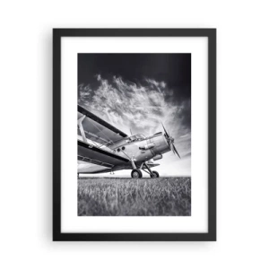 Plakat i sort ramme - Den bevingede vandringsmand - 30x40 cm