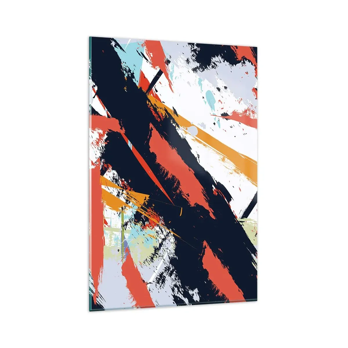 Billede på glas - Dynamisk sammensætning - 80x120 cm