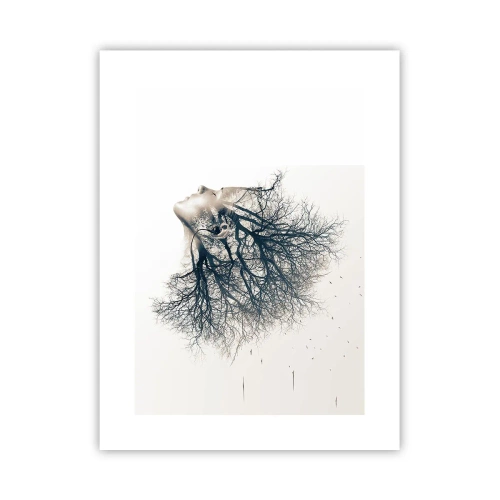 Plakat - Lyttede til træets hvisken - 30x40 cm