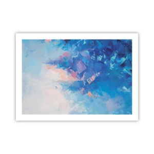 Plakat - Vinter abstraktion - 70x50 cm