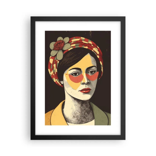 Plakat i sort ramme - Koraldame - 30x40 cm