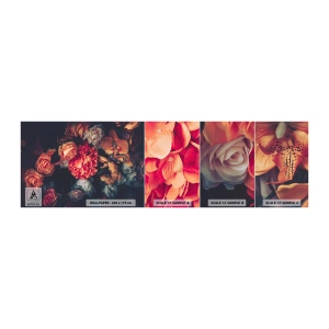 Prøve Fototapet Selvklæbende Deluxe Sticker - Ligesom de hollandske mestre - Buket blomster, Blomster, Roser - 100x30 cm