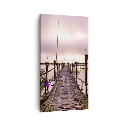 Lærredstryk - Billede på lærred - Den stille og rolige atmosfære i Asien - 55x100 cm