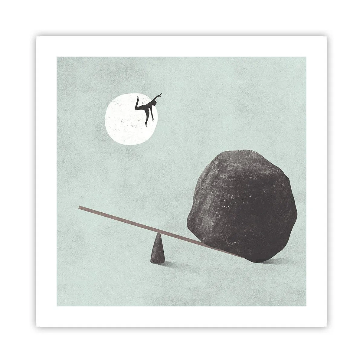 Plakat - En drøm går i opfyldelse - 50x50 cm