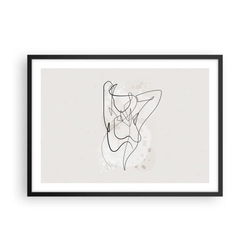 Plakat i sort ramme - Forførelsens kunst - 70x50 cm