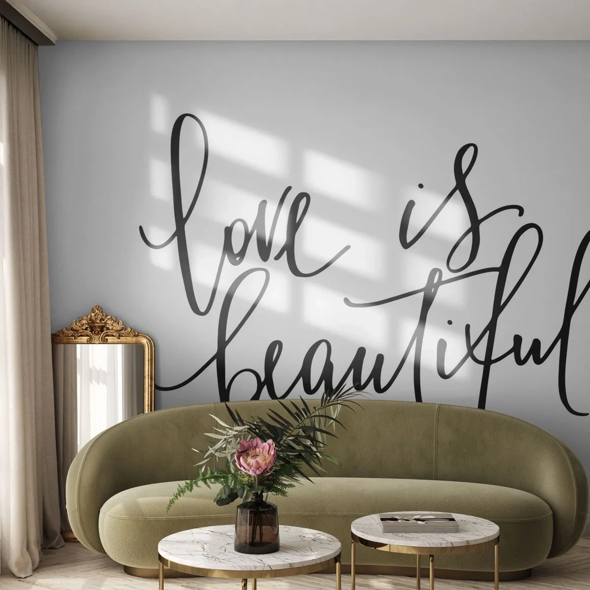 Fototapet Premium Sand - Læs og gentag - Typografi, Bekræftelse, Maxim - 100x70 cm
