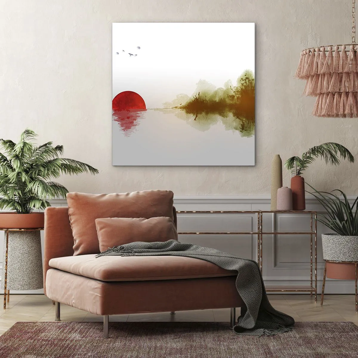 Lærredstryk - Billede på lærred - Et løfte om fred - 60x60 cm