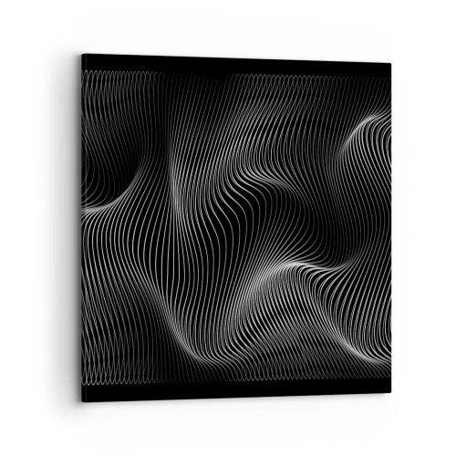 Lærredstryk - Billede på lærred - Lysets dans i rummet - 70x70 cm