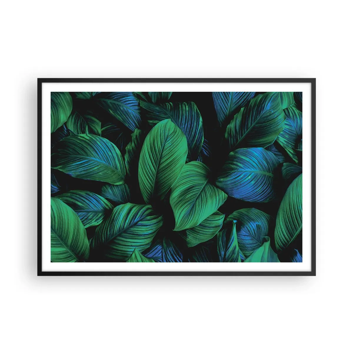 Plakat i sort ramme - I den grønne flok - 100x70 cm