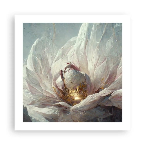 Plakat - Blomstrer en gang om hundrede år - 50x50 cm