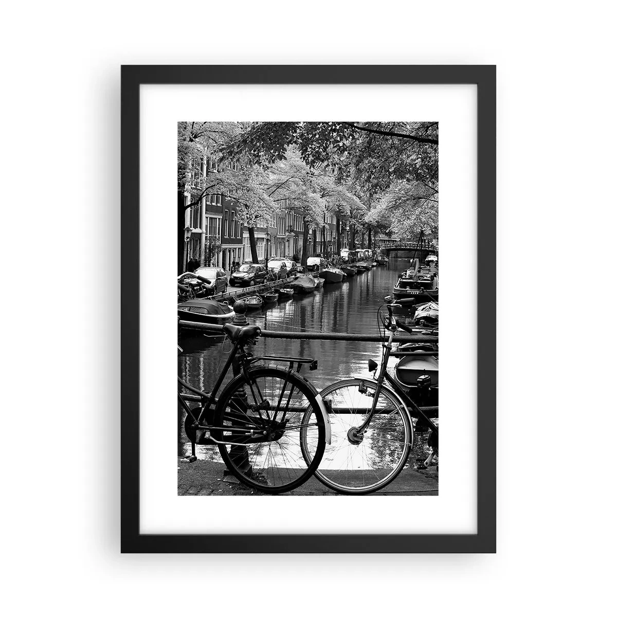 Plakat i sort ramme - En meget hollandsk udsigt - 30x40 cm