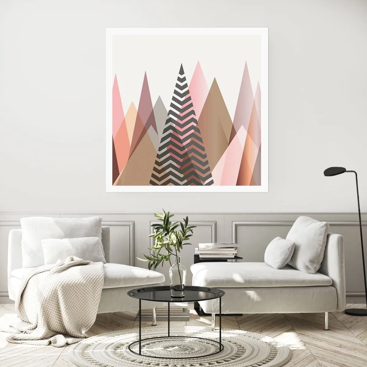 Plakat - Pyramide udsigt - 30x30 cm
