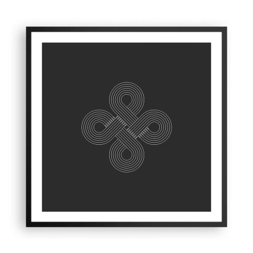 Plakat i sort ramme - I den keltiske ånd - 60x60 cm