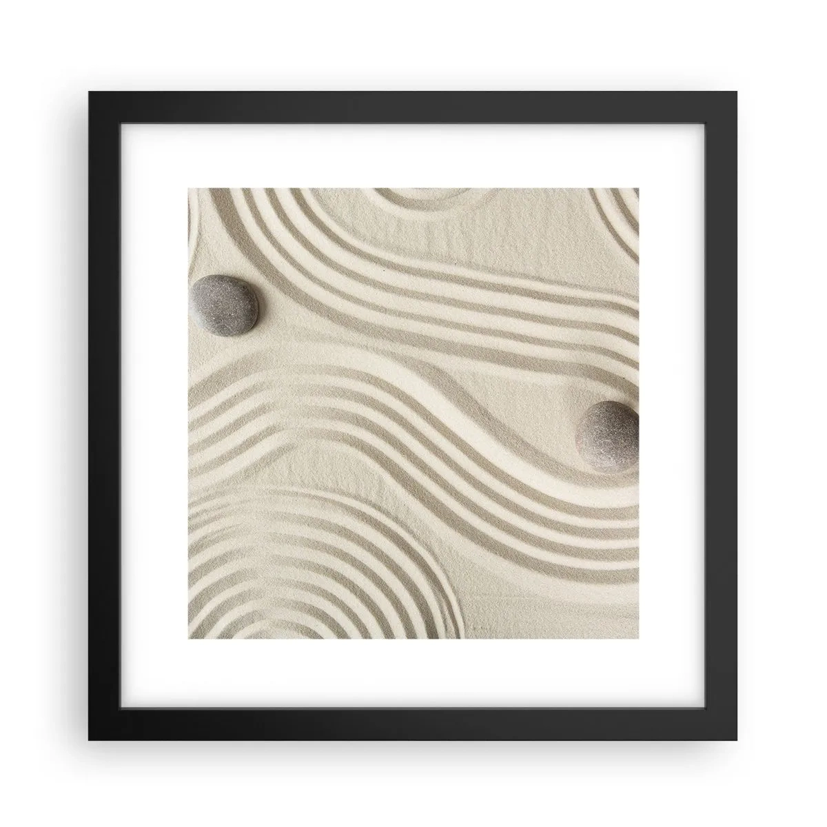 Plakat i sort ramme - Et strejf af varme - 30x30 cm