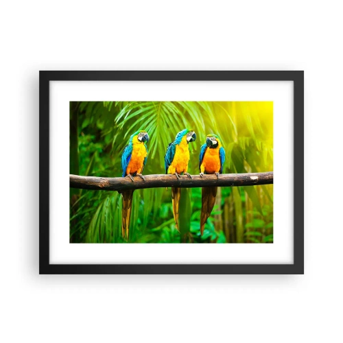 Plakat i sort ramme - Og har du hørt, at hun...? - 40x30 cm