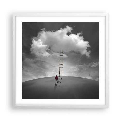 Plakat i hvid ramme - Alt er muligt - 50x50 cm