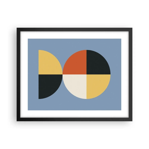 Plakat i sort ramme - Se og tæl - 50x40 cm