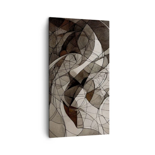 Lærredstryk - Billede på lærred - Cirkulation af jordens farver - 45x80 cm