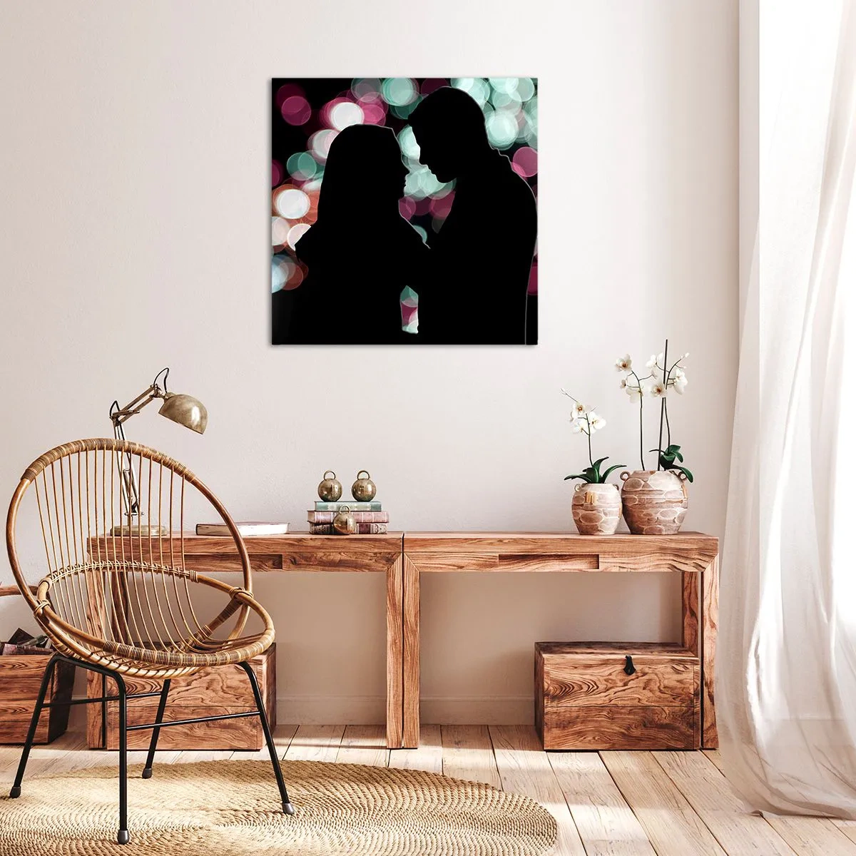 Lærredstryk - Billede på lærred - Ja! - 70x70 cm