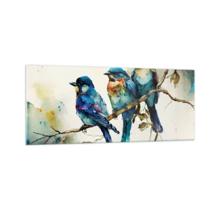 Billede på glas - Er han fornærmet? - 100x40 cm