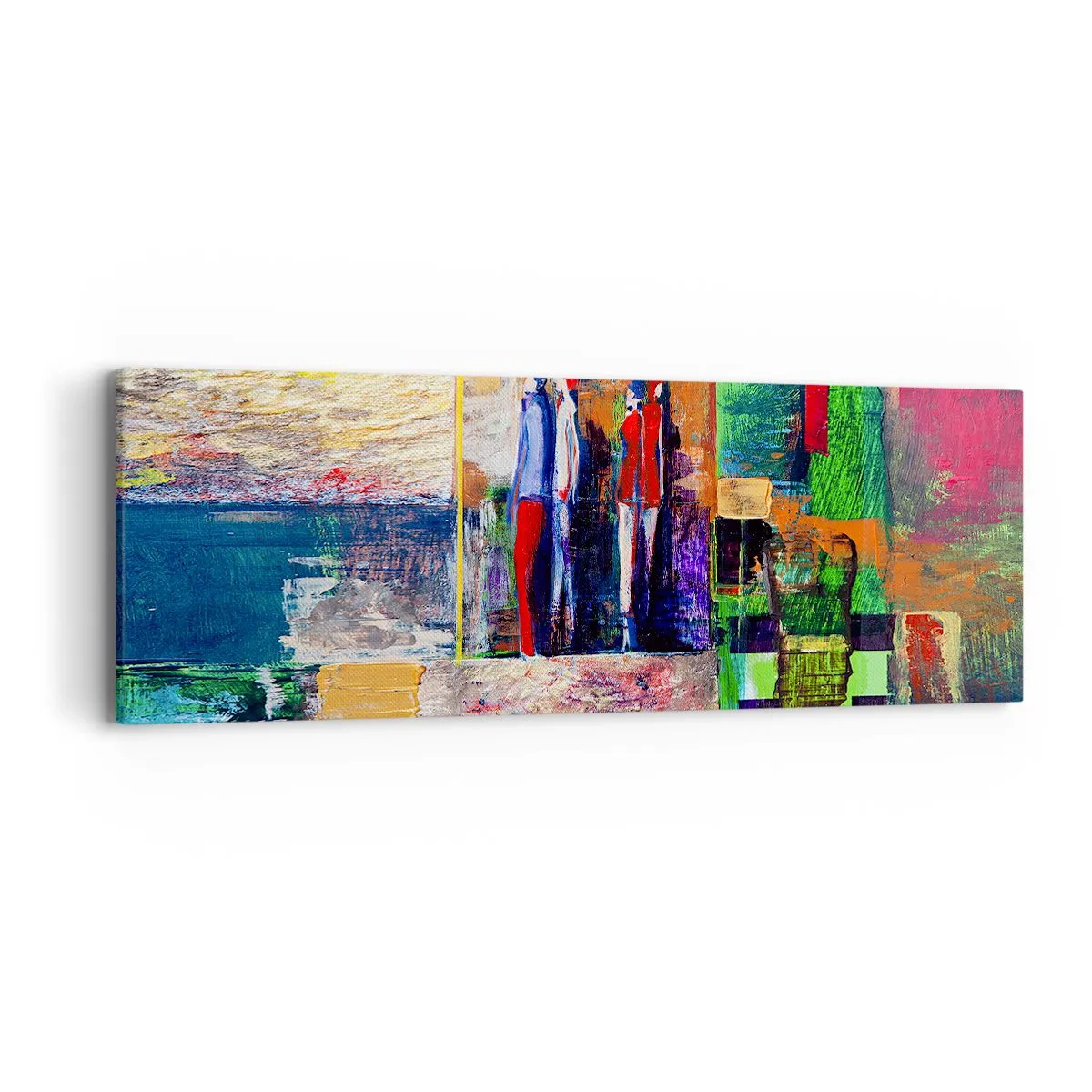 Lærredstryk - Billede på lærred - Forhold og følelser - 90x30 cm