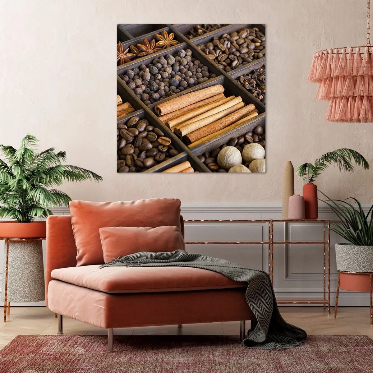 Lærredstryk - Billede på lærred - Et skatkammer af aromaer - 50x50 cm