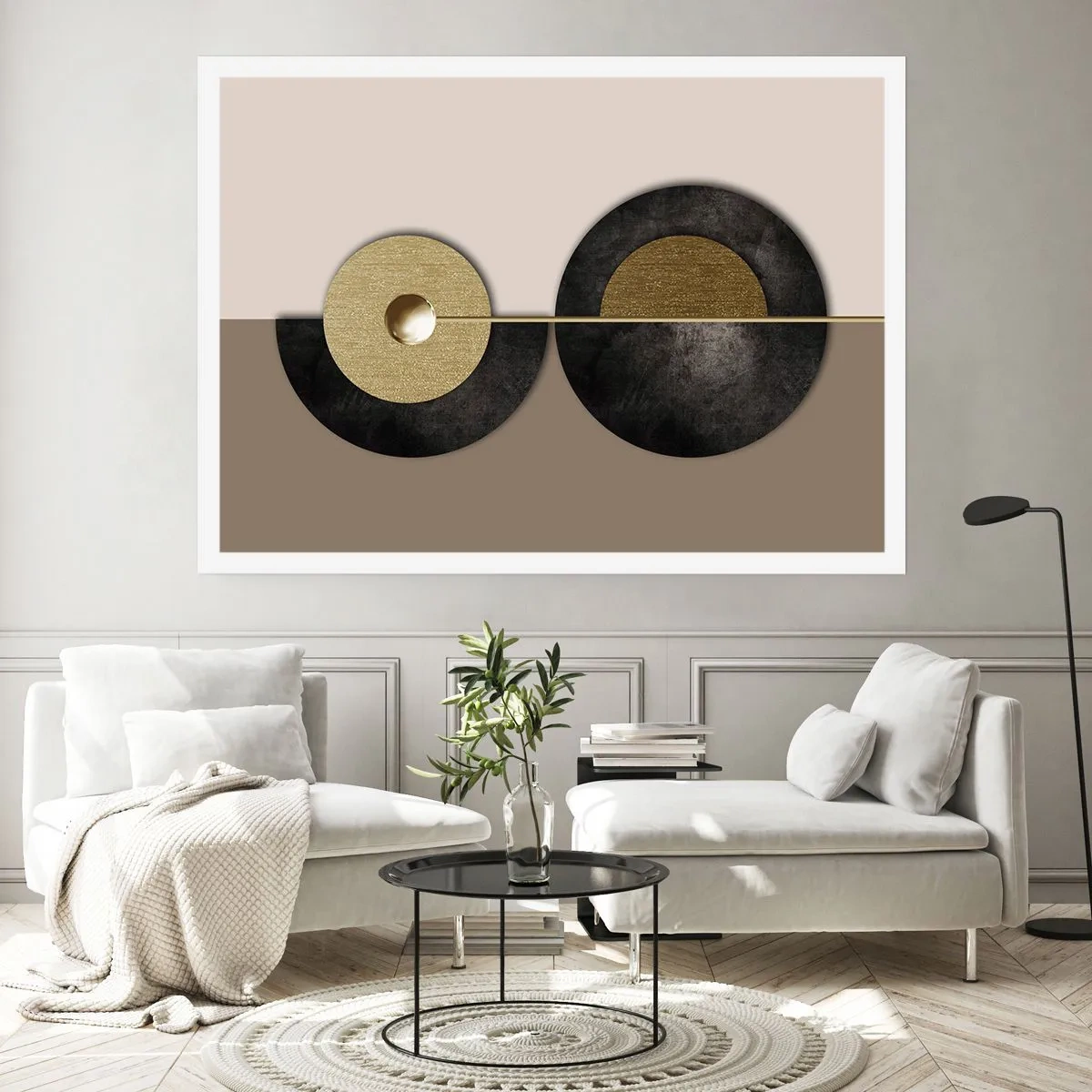 Plakat - Variationer omkring en cirkel - 100x70 cm