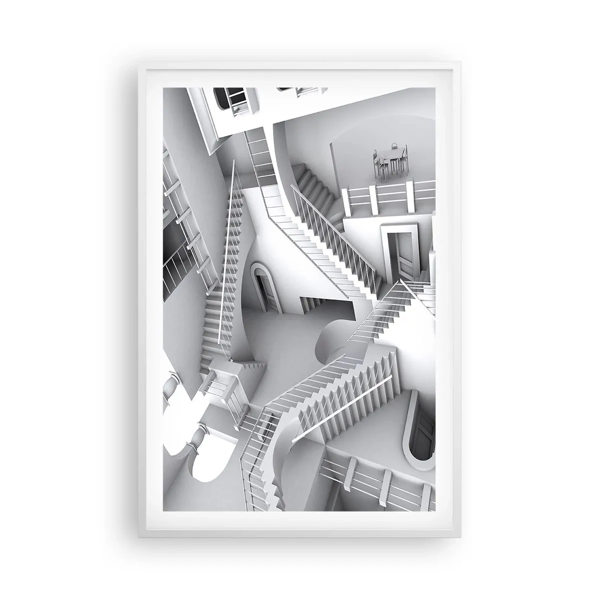 Plakat i hvid ramme - Rummets paradokser - 61x91 cm